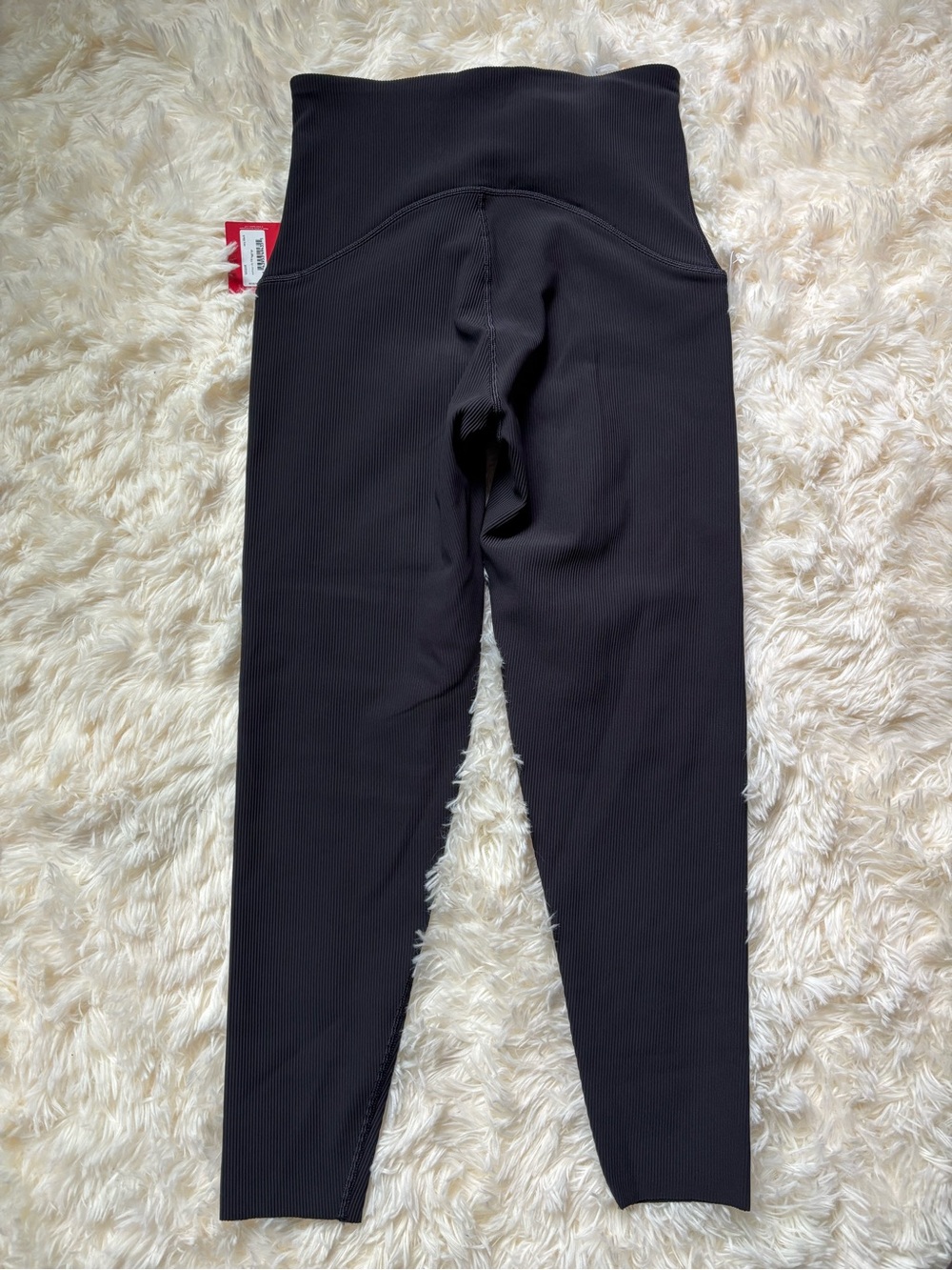 Spanx Booty Boost Contour Rib 7/8 Leggings Womens M Very Black NWT - Picture 2 of 7